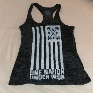 Black burnout tank, Sz S